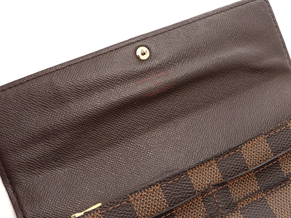 Louis Vuitton Damier Wallet Long Portefeuille Sarah Brown - Picture 5 of 8